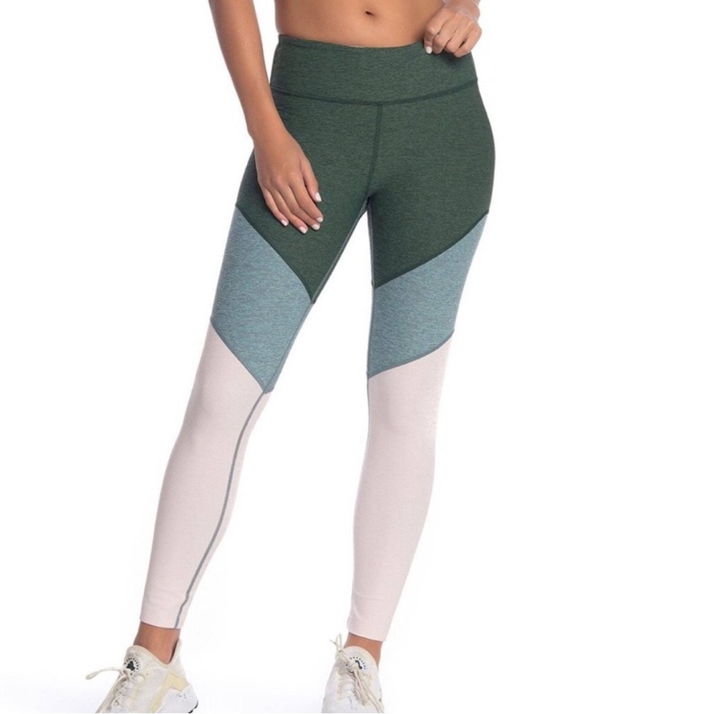 OUTDOOR VOICES colorblock leggings size large
